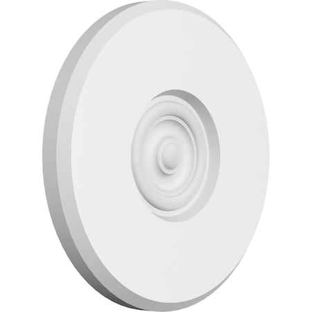 Ekena Millwork Standard Grayson Bullseye Rosette with Beveled Edge, 8"W x 8"H x 3/4"P ROSP080X080X075GRY03